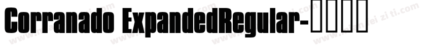 Corranado ExpandedRegular字体转换